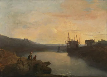 Harlech Castle, fra Tygwyn Ferry, Summer