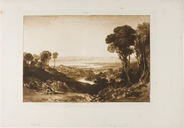 Junction of Severn and Wye, plade 28 fra Liber Studiorum