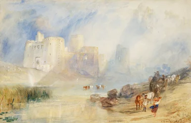 Kidwelly Castle, Carmarthenshire (akvarel)