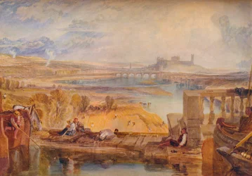 Lancaster, fra Aqueduct Bridge, c1825