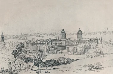 London fra Greenwich Park, c1809, 1923