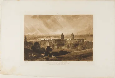 London fra Greenwich, tallerken 26 fra Liber Studiorum