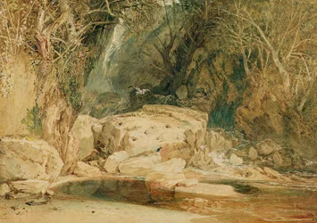 Lonely Dell, Wharfedale, ca. 1818 (akvarel på papir)