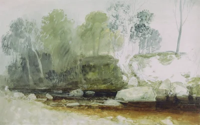 On the Washburn: A Study, ca. 1815 (akvarel og grafit på papir)