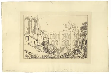 Rivaux Abbey (ætsning)