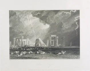 Stonehenge, 1829 (ætsning og gravering)