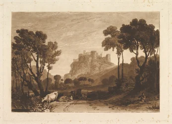 Slottet over engene Liber Studiorum, del II, tavle 8, 1808.