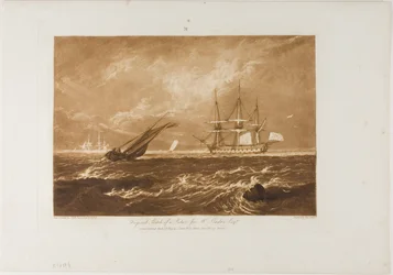 Marinebillede med Leader, tavle 20 fra Liber Studiorum