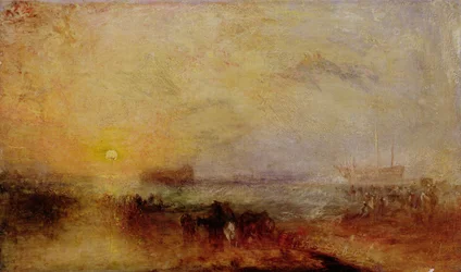 Morgenen efter forliset, ca. 1835-40 (olie på lærred)