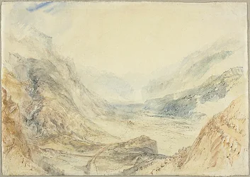 Udsigt i Sankt Gotthard-passet, Schweiz
