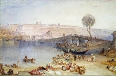 Udsigt over stedet og slottet Saint Germain en Laye. Maleri af Joseph Mallord William Turner (1775-1851)