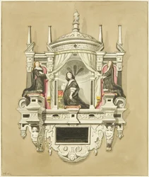 Monument over fru Baynton i St Mark