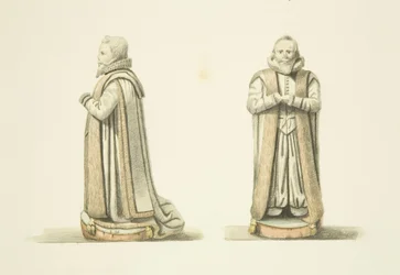 To visninger af billedet af William Swift (akvarel på papir)