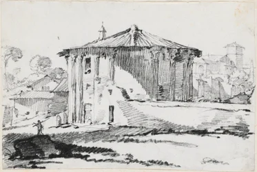 Det runde tempel på Piazza Bocca della Verità, Rom