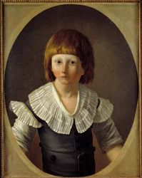 Portræt af Ludvig XVII (1785-1795) ved tempelfængslet Maleri af Joseph Marie Vien den unge (1762-1848) 1793 Søn. 0,6x0,48 m Paris, Musee Carnavalet