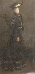 Parisian Lady (olie på lærred)