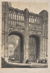 Middelalderens arkitektur: Rouen-katedralen, nordindgang