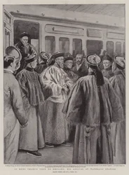 Li Hung Changs besøg i England, hans ankomst til Waterloo Station