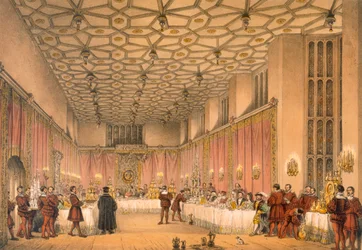 The Chamber, Hampton Court, pub. 1838.