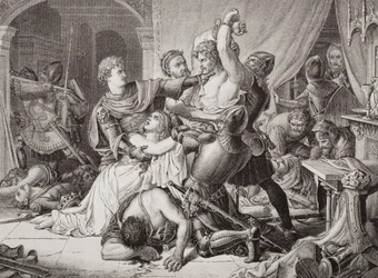 Beslaglæggelsen af Roger de Mortimer (1287-1330) på Nottingham Castle