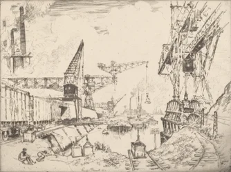 Kraner i Duisburg, 1910.