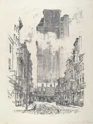 Ned ad Sansom Street, 1912.