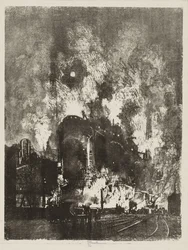 Engelsk War Work: Furnaces at Night