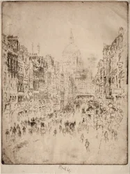 Fleet Street, op til St. Pauls, 1896.
