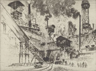 Minemundingen, Ruhrort nær Oberhausen, 1910.