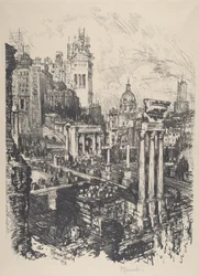 Det gamle og det nye Rom, Victor Emanuel-monumentet, 1911.