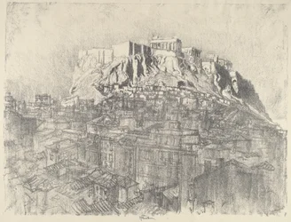 Solopgang over Akropolis