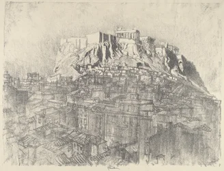 Solopgang over Akropolis