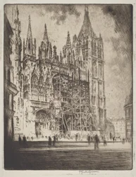 Vestfronten, Rouen-katedralen