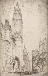 Woolworth-bygningen, 1915.