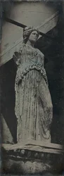 Caryatid, Erechtheion, Athen, 1842.
