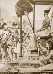 Bringing Tribute to Ramses II (19. dynasti), illustration fra 