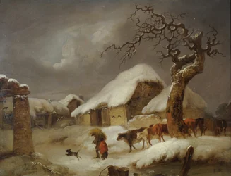Sne i gården