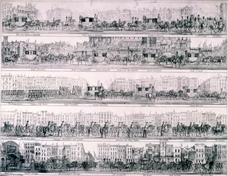 Dronning Victorias fremskridt gennem London, 1837