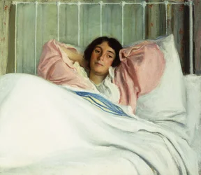 Portræt af kunstnerens kone Edith,
