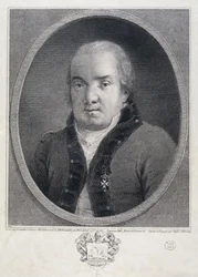 Portræt af arkitekten Giacomo Quarenghi 1744-1817, slutningen af det 18. århundrede.