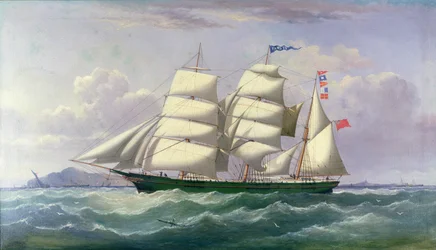 Barquentine Pawnee i Det Irske Hav