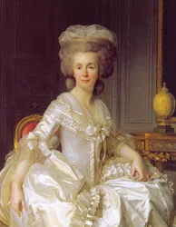 Fransk: Portræt af Suzanne Curchod (Madame Jacques Necker)