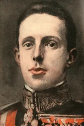 Alfonso XIII., konge af Spanien, 1910.