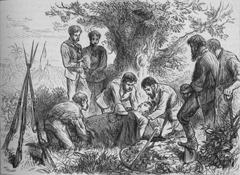 Begravelse af Eyre, c1880