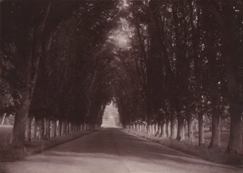 Indkørsel, Château de Grand-Vaux, Savigny-sur-Orge, familien Vigiers hjem, ca. 1855 (foto)