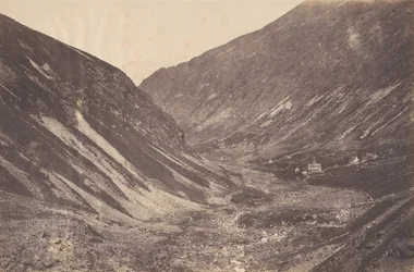 Héas-dalen og kapel, St-Sauveur, 1853.