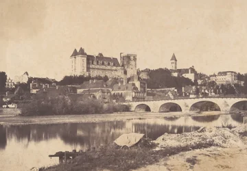 Udsigt over Chateau de Pau, 1853.