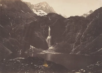 Udsigt over Lake Oo eller Seculejo, Bagnère de Luchon, 1853.