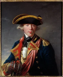 Portræt af James Cook (1728 - 1779), britisk navigatør omkring 1766 - 1768. Maleri af Joseph Wright fra Derby (1734 - 1797). Kansas City Museum Of Art