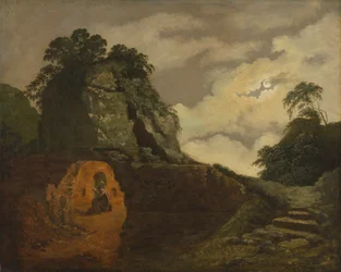 Virgils grav ved måneskin, med Silius Italicus
